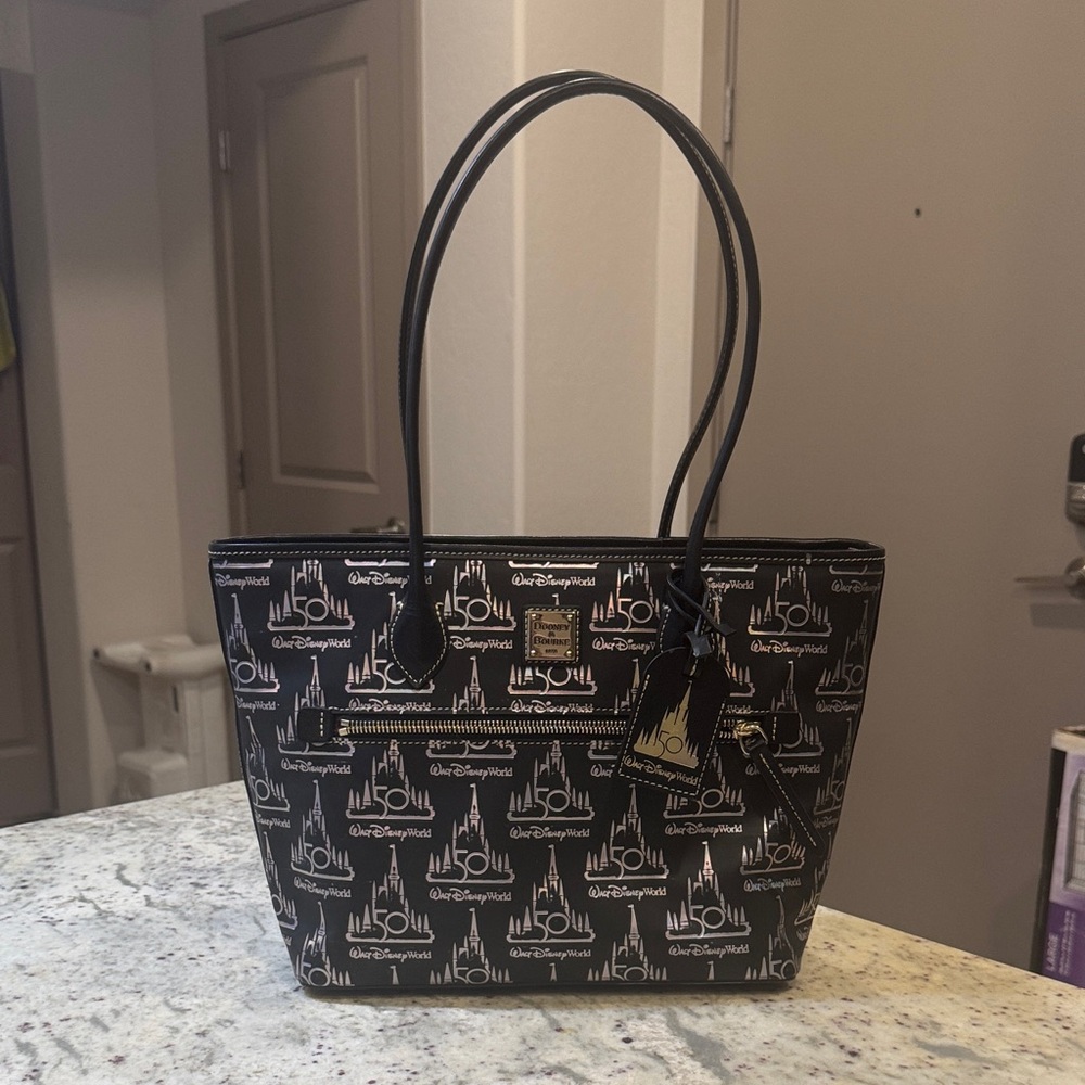 Dooney & Bourke Black and White Disney 50th Anniversary bag
